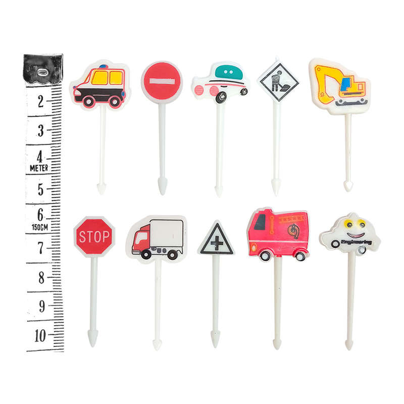 17Pcs 7-Compartment Rocket Bento Lunchbox Set