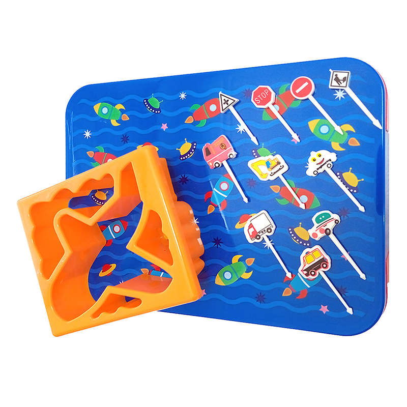 17Pcs 7-Compartment Rocket Bento Lunchbox Set