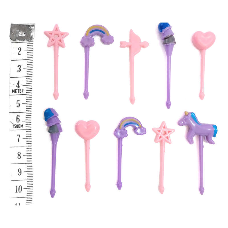 17Pcs 7-Compartment Unicorn Bento Lunchbox Set