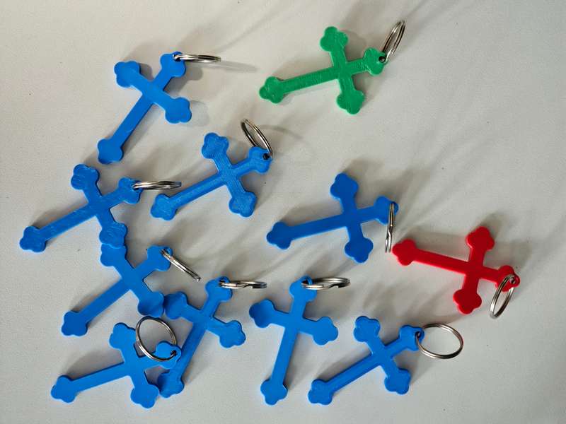 2 Cross key rings