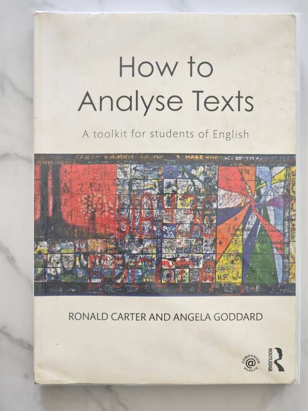 How to Analyse Texts by Ronald Carter and Angela Goddard