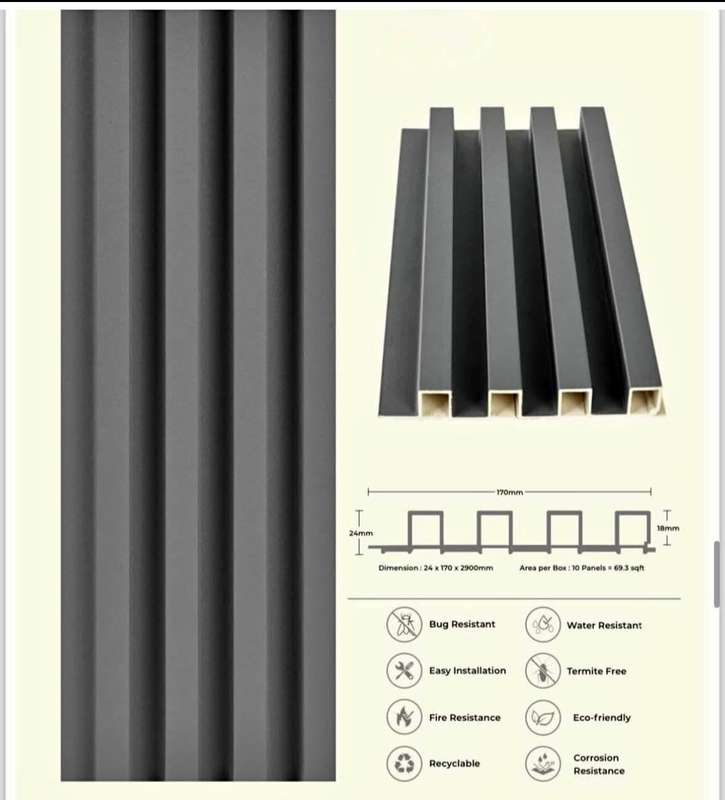 Wpc Fluted Wall Panel Cladding (10 Panels per box)