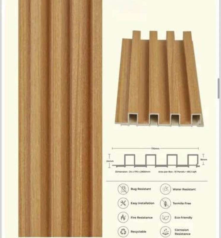 Wpc Fluted Wall Panel Cladding (10 Panels per box)