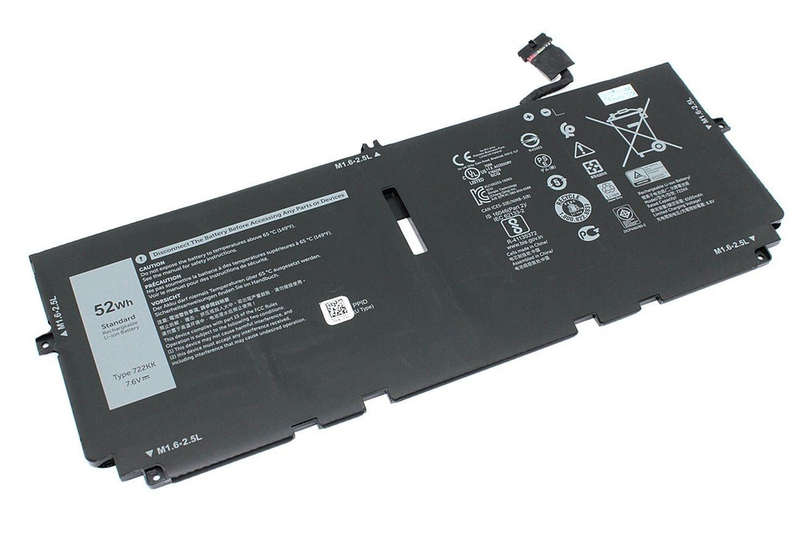 Battery for Dell XPS 13 9300, 9310, 9380 (2020) Series laptop - 722KK