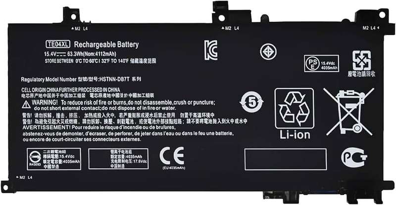 Battery for HP Omen 15-AX, Pavilion 15 Series (TE04XL, HSTNN-DB7T)