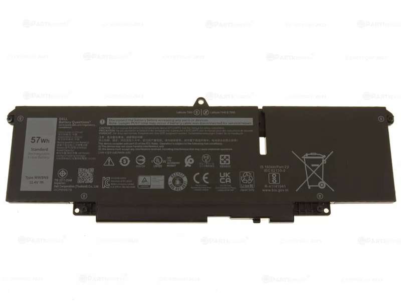 Battery for Dell Latitude 7340 7440 7640 Series - WW8N8