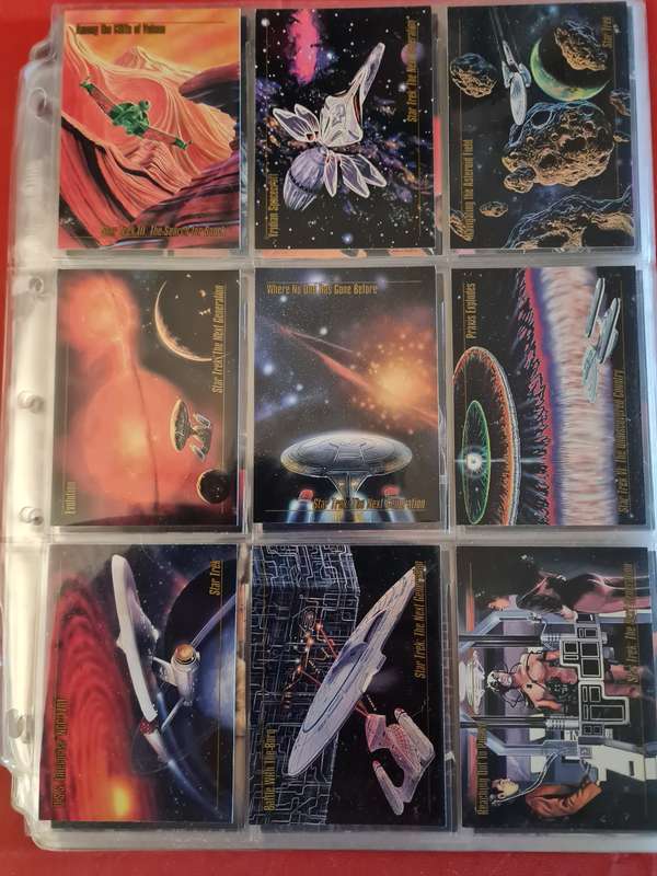 Lot of 108 star trek trading cards