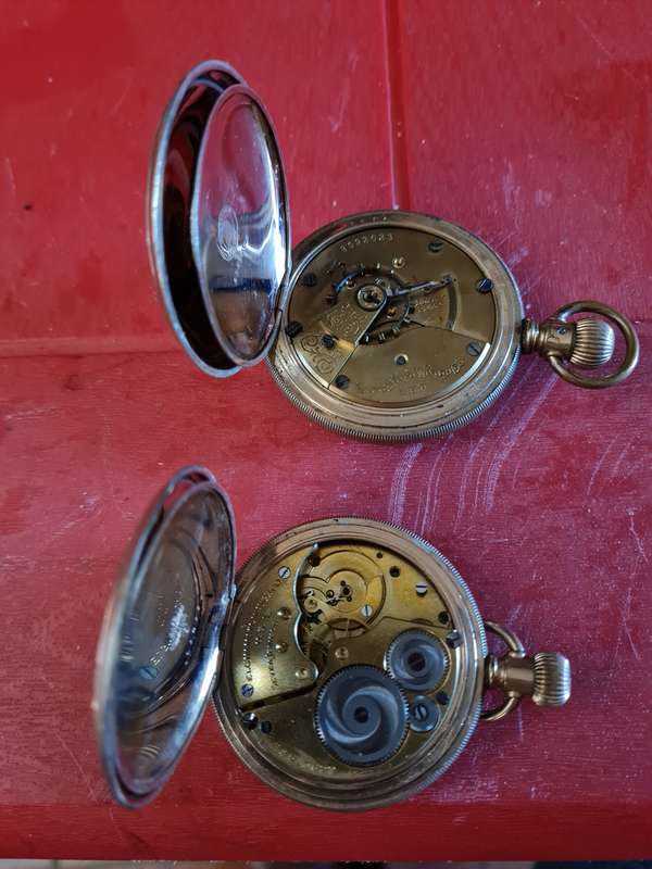 Lot of Elgin pocket watches not working