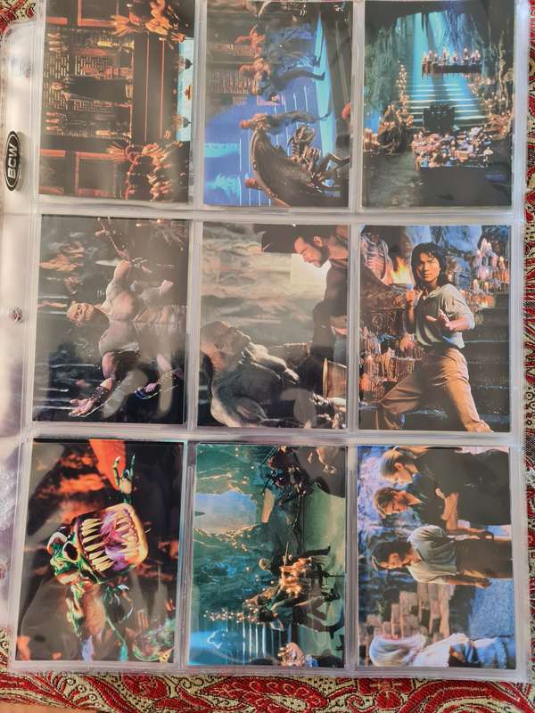 Lot of mortal kombat trading cards 90in total