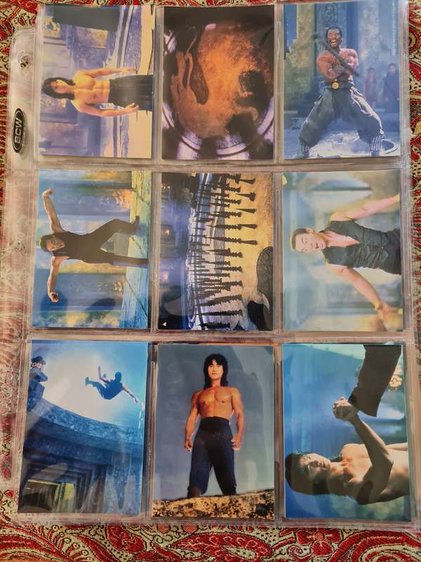 Lot of mortal kombat trading cards 90in total