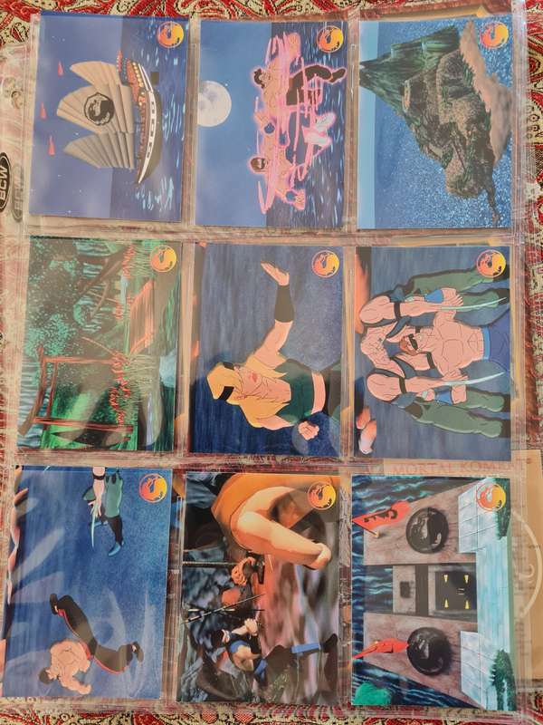 Lot of mortal kombat trading cards 90in total