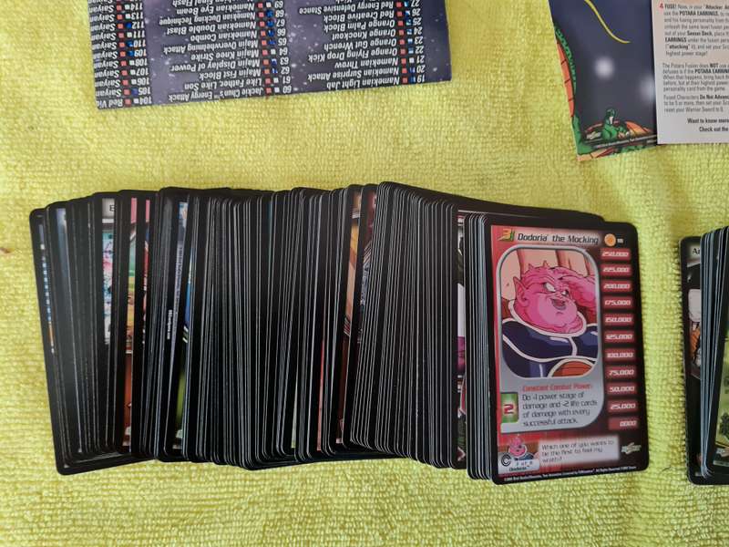 Lot of 320 dragon ball z card game cards