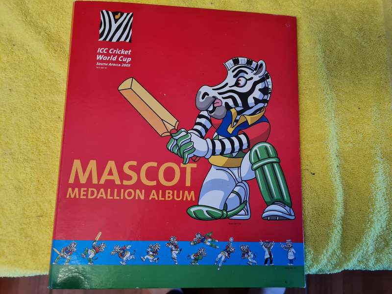 Icc cricket mascot medallion coin file