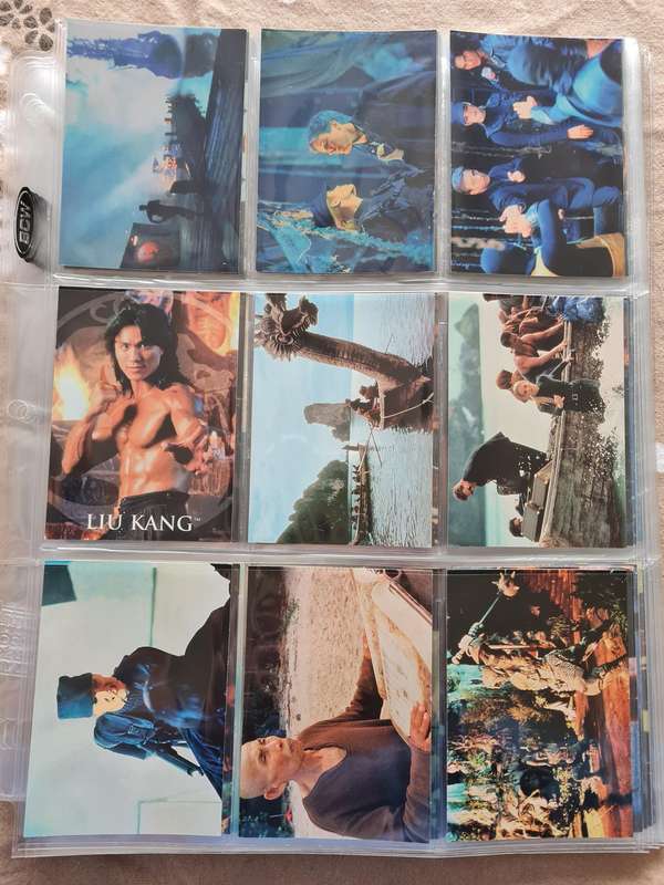 Lot of 126 mortal kombat cards