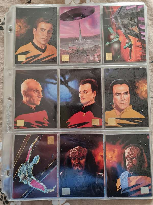 Lot of star trek trading cards