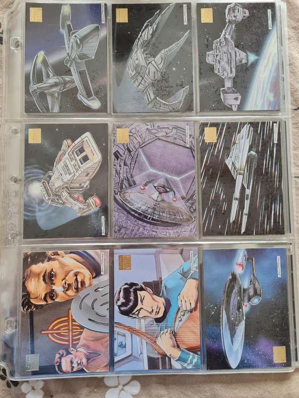 Lot of star trek trading cards