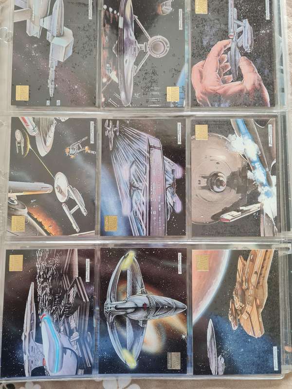 Lot of star trek trading cards