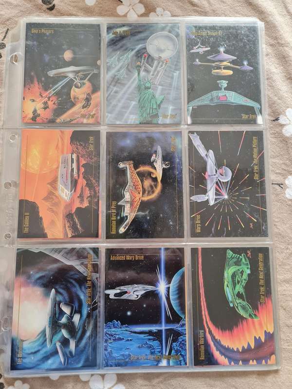 Lot of star trek trading cards