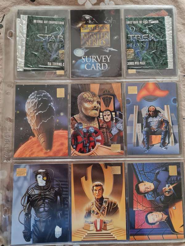Lot of star trek trading cards