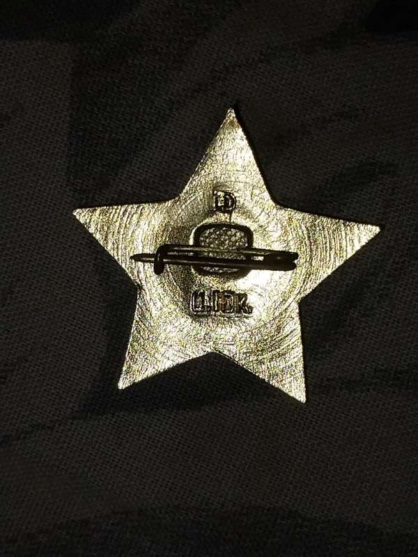 Russian memorabilia Little Octobrist Soviet Children's 5-Point Lenin Red Star Badge