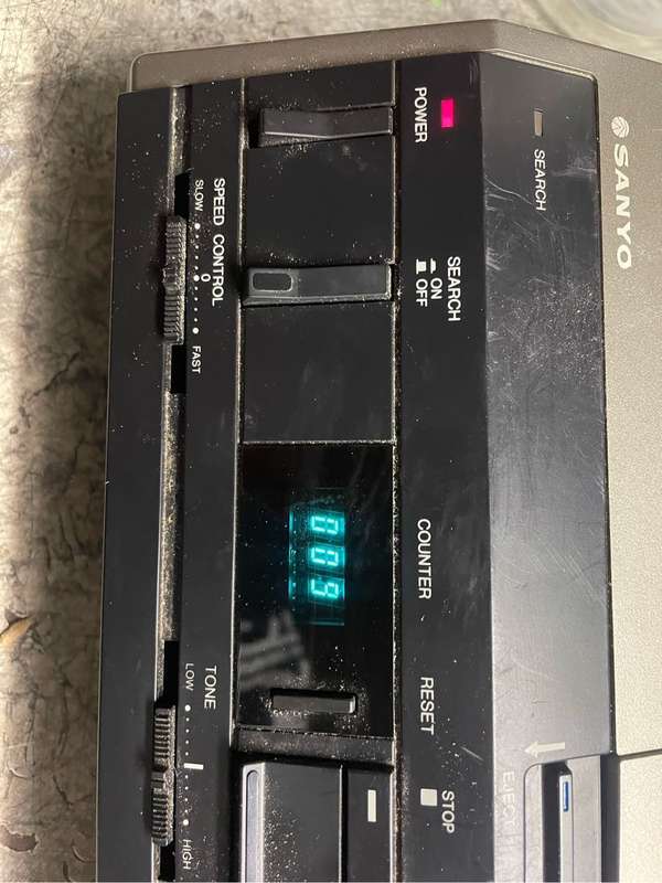 Tape deck - memo scribed