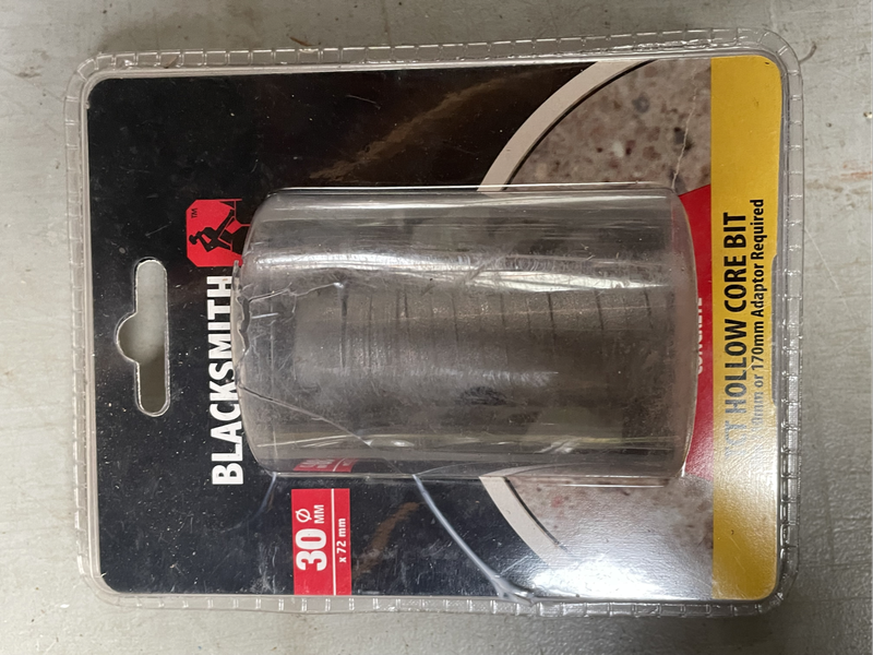 Blacksmith Tungsten Hollow Core bit - 30mm