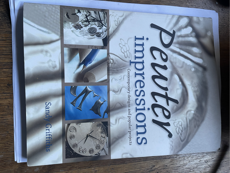 3x Pewter books