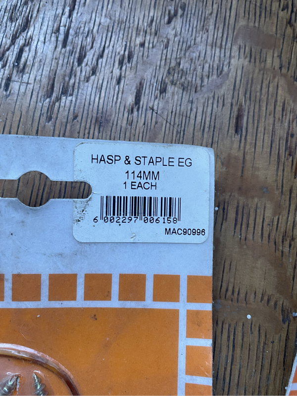 3 x security hinges