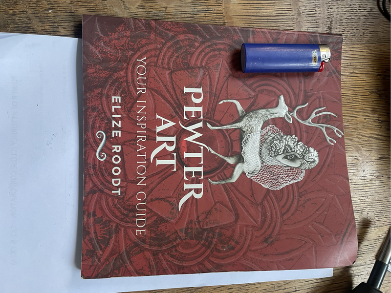 3x Pewter books