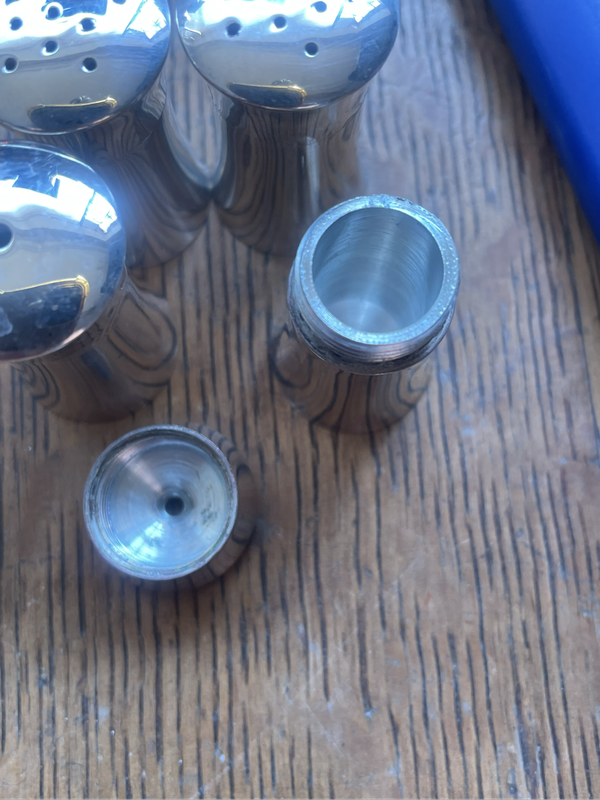 Salt and Pepper mills - silver plated