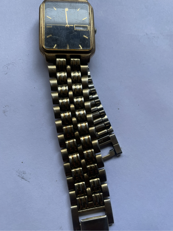 Vintage Japan Pulsar V733-5000 Day/Date Quartz