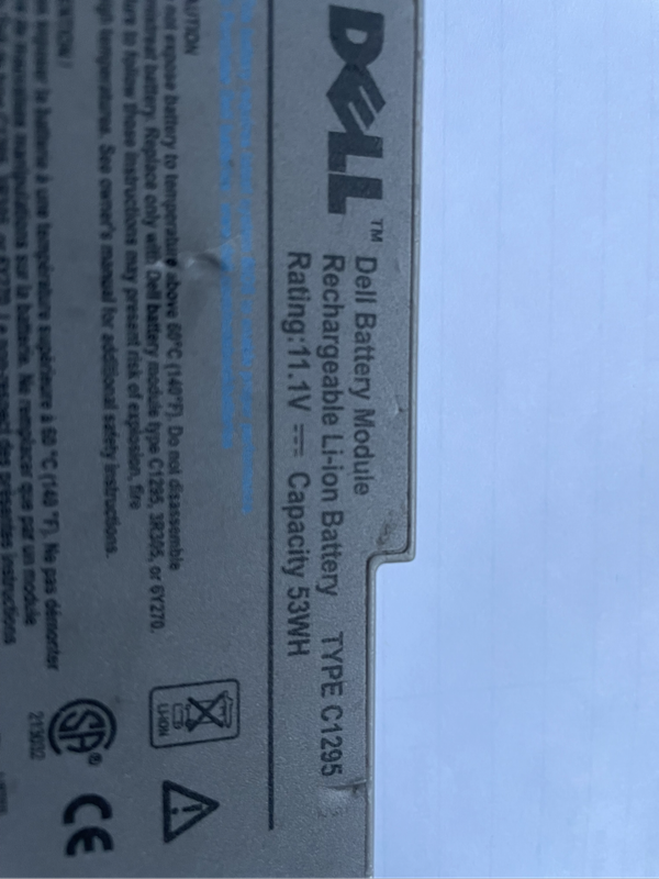Dell Laptop Battery - Type C1295