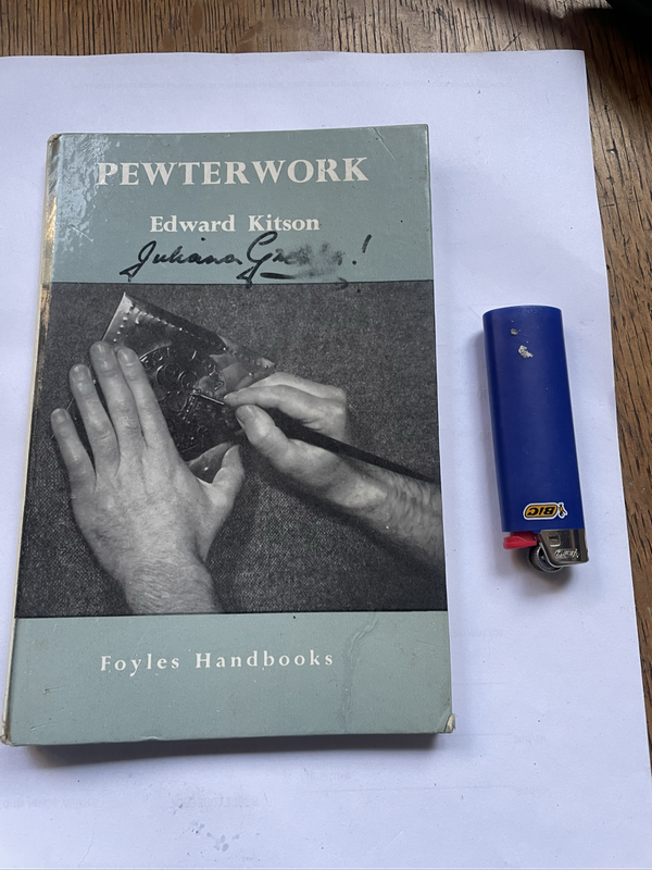 3x Pewter books