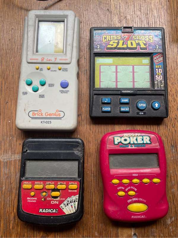Vintage Handheld slot poker games