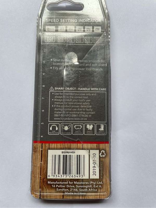 Spiral wood drill bit set