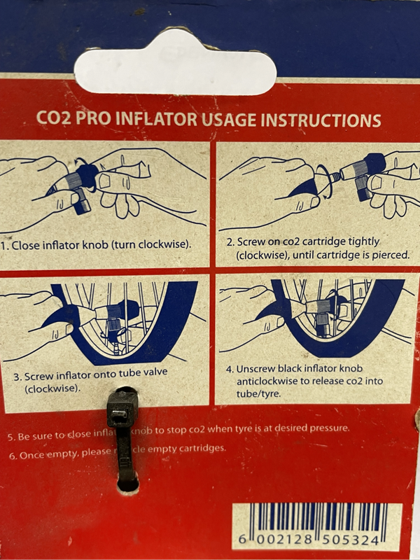 Co2 pro Bike tyre inflator