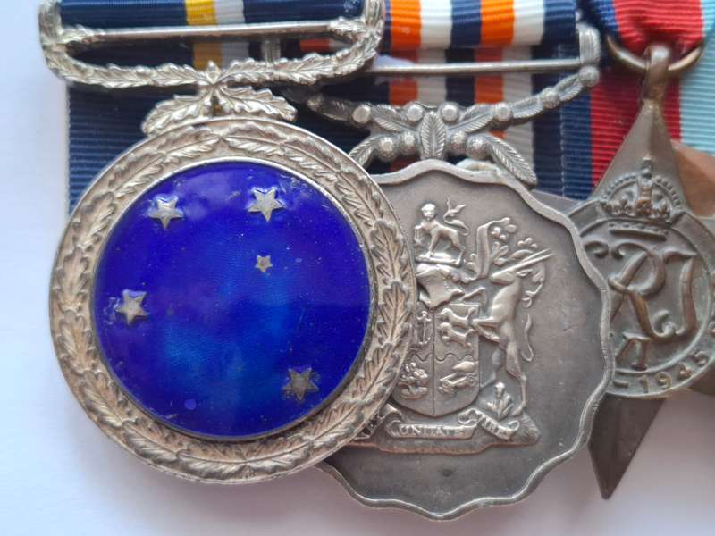 SADF / WW2 medal group - with Southern Cross medal 1952 & PFGSM medal