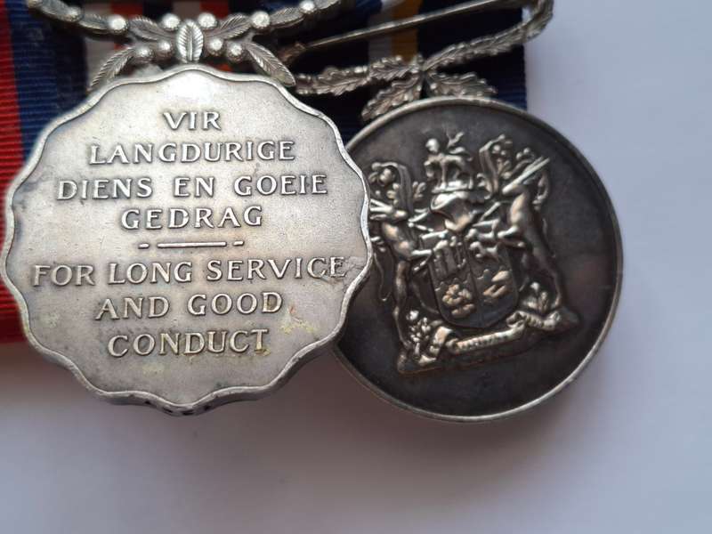 SADF / WW2 medal group - with Southern Cross medal 1952 & PFGSM medal