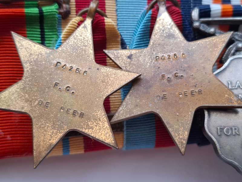 SADF / WW2 medal group - with Southern Cross medal 1952 & PFGSM medal