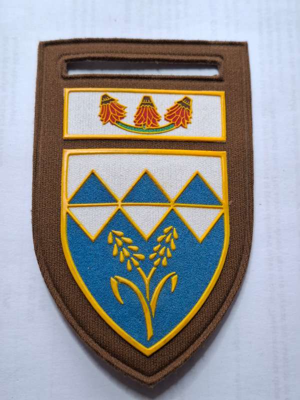 SADF Nutria Shoulder Flash - Waterberg Commando with Far North Command Bar