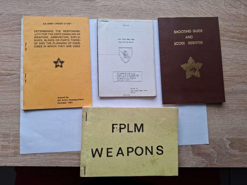 SADF Aide Memoire and other reference booklets