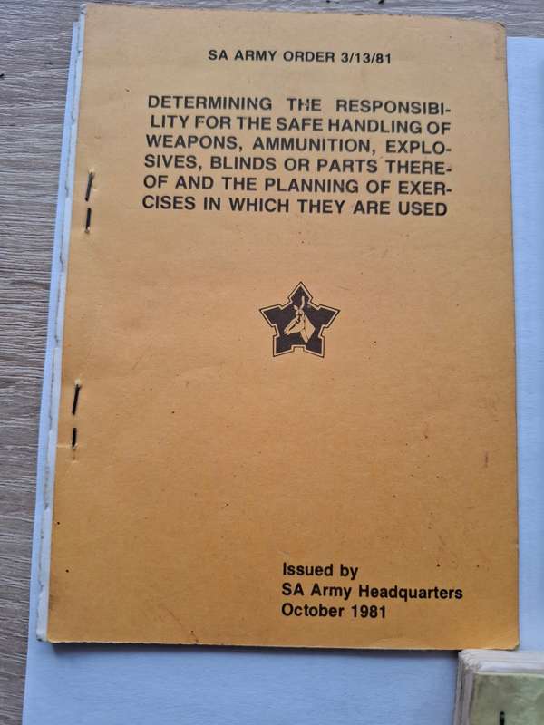 SADF Aide Memoire and other reference booklets