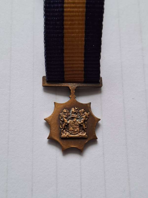 SADF -  MK Medal - Merit Medal in Bronze (MMB) - miniature