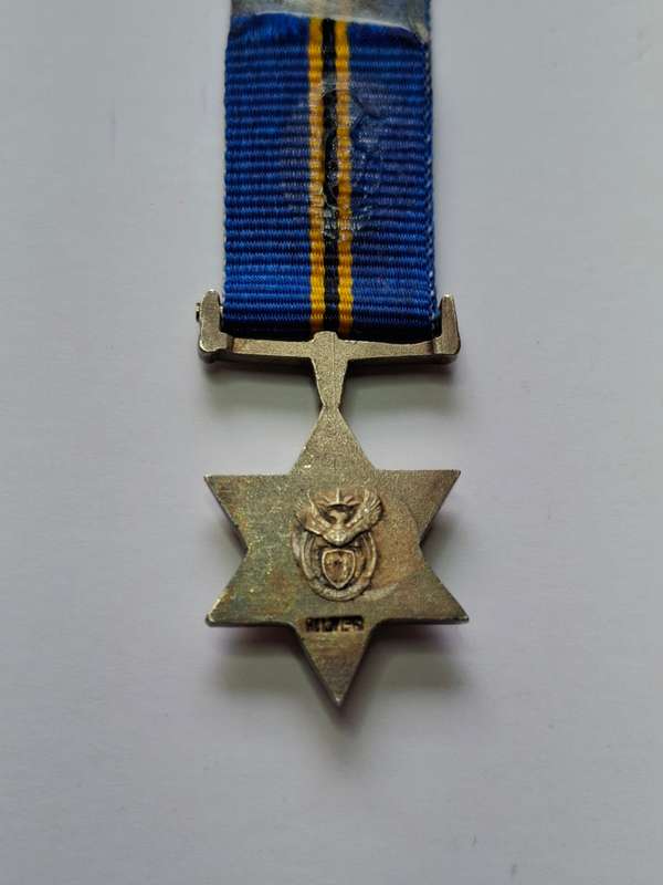 SADF - Golden Protea - miniature - marked silver