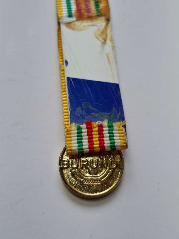 SADF - AU medal for deployment to Burundi - miniature