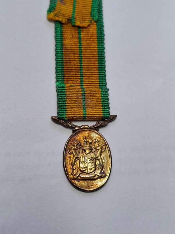 SADF - Jack Hindon medal - miniature (Light version)