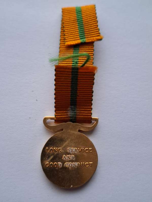 SADF / Homelands medal - Bophuthatswana Medal for Long Service (10 years) - miniature