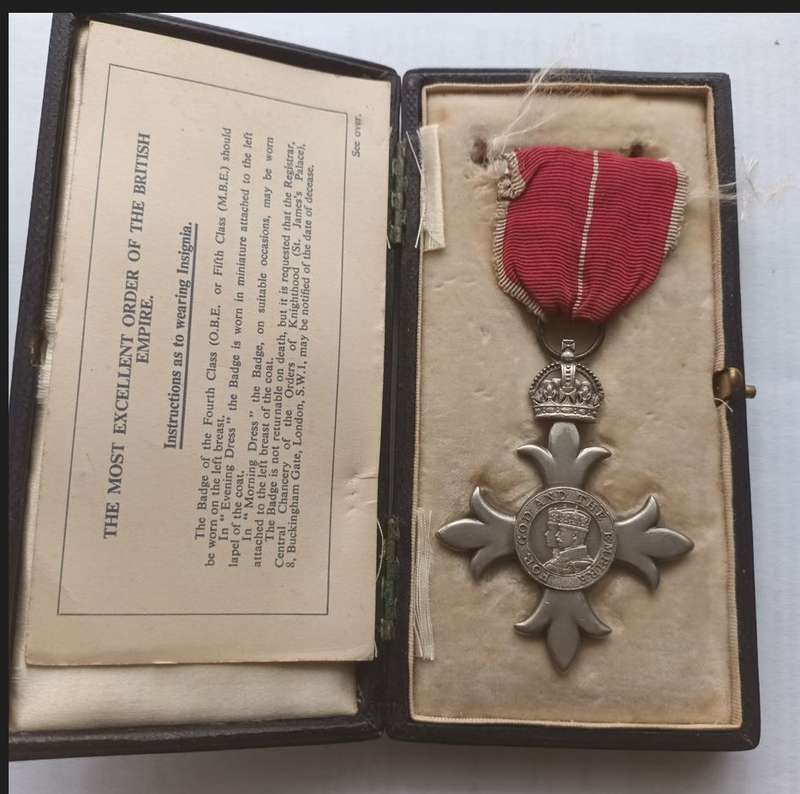 MBE (Civilian - in Military MBE box)
