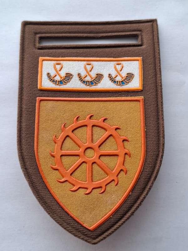 SADF Nutria Shoulder Flash - Regiment De Wet with OFS Command Bar