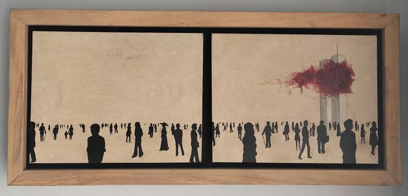 Anton Brink - "Lost horison, lost perspective" New York Twin Towers